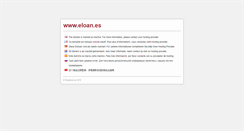Desktop Screenshot of eloan.es